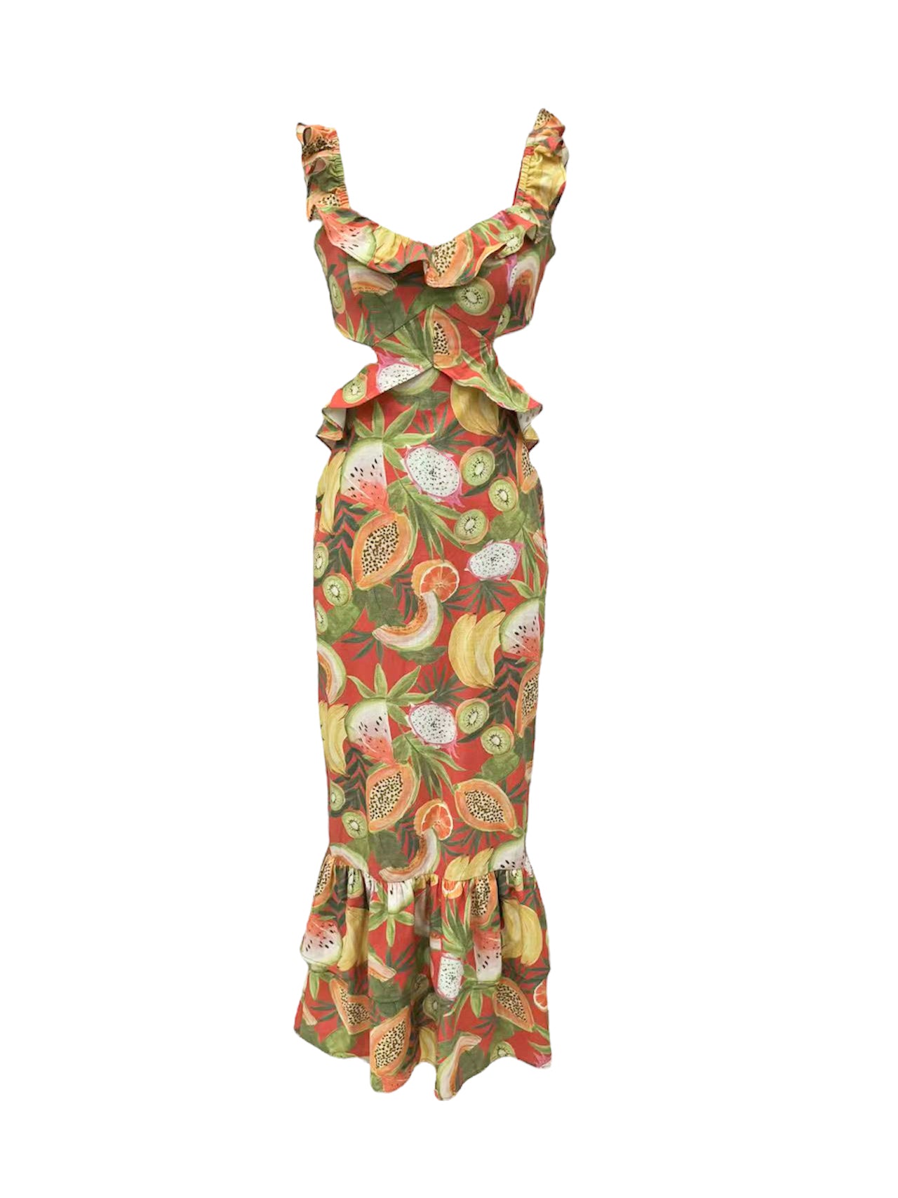 elliana maxi dress Ellianna Floral Maxi Dress in Cream