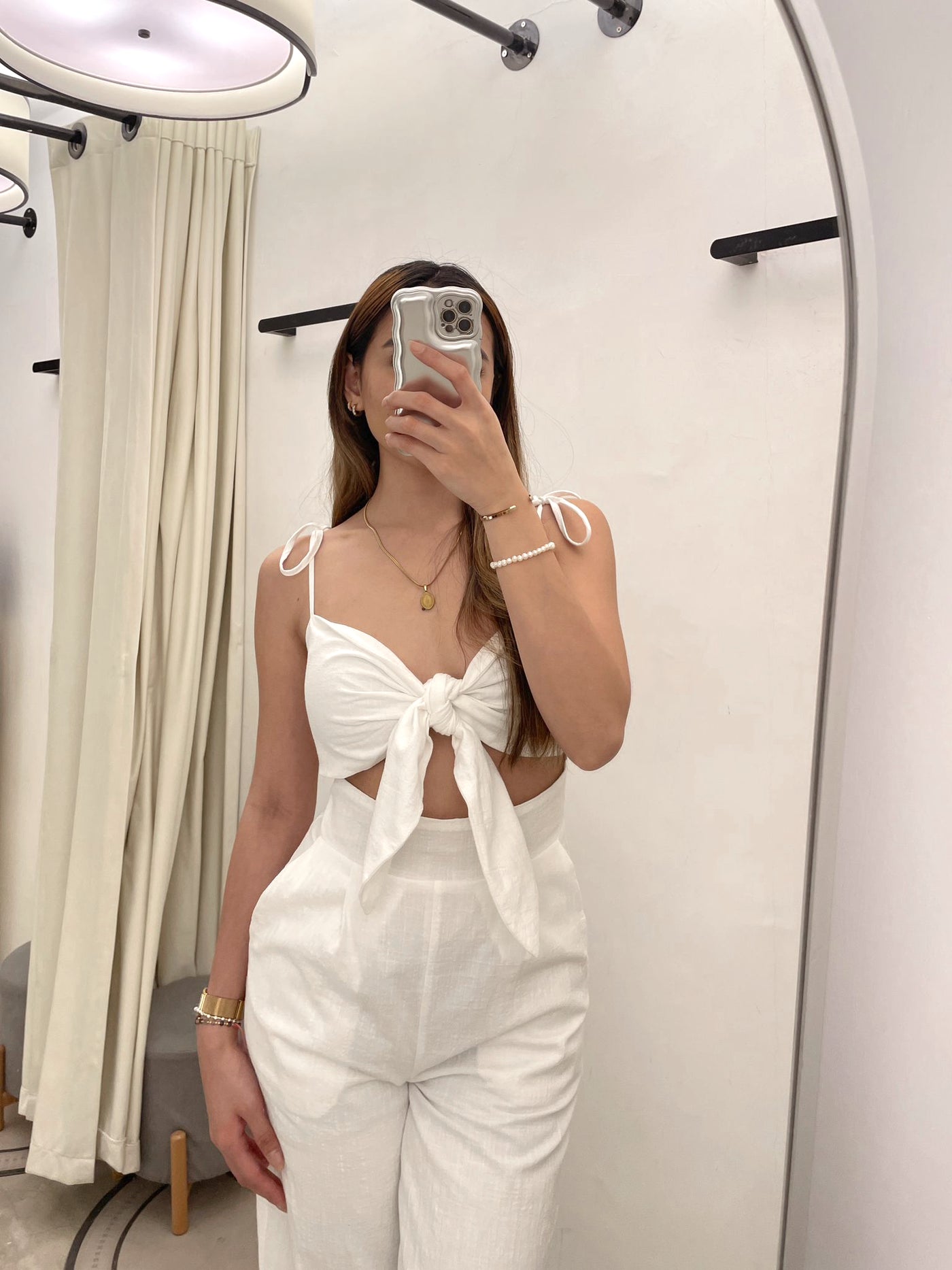 Mood For Vacation White Jumpsuit