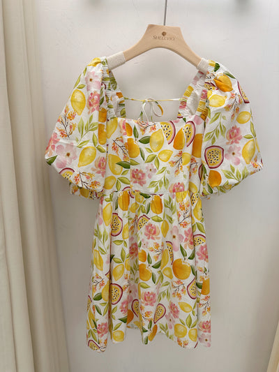 Lemon Punch Mini Dress