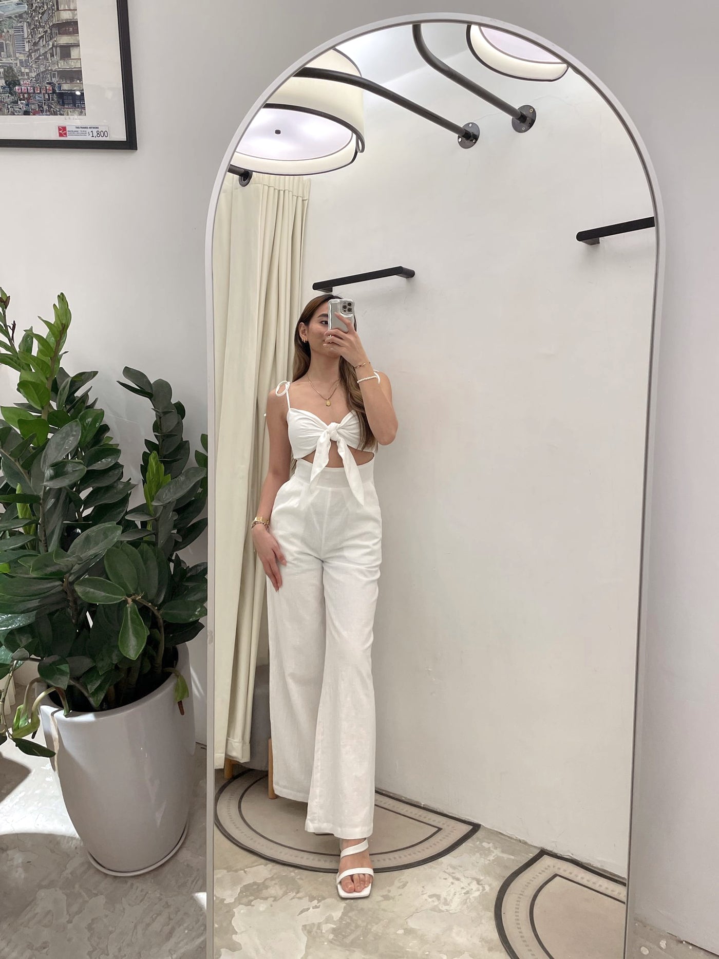 Mood For Vacation White Jumpsuit