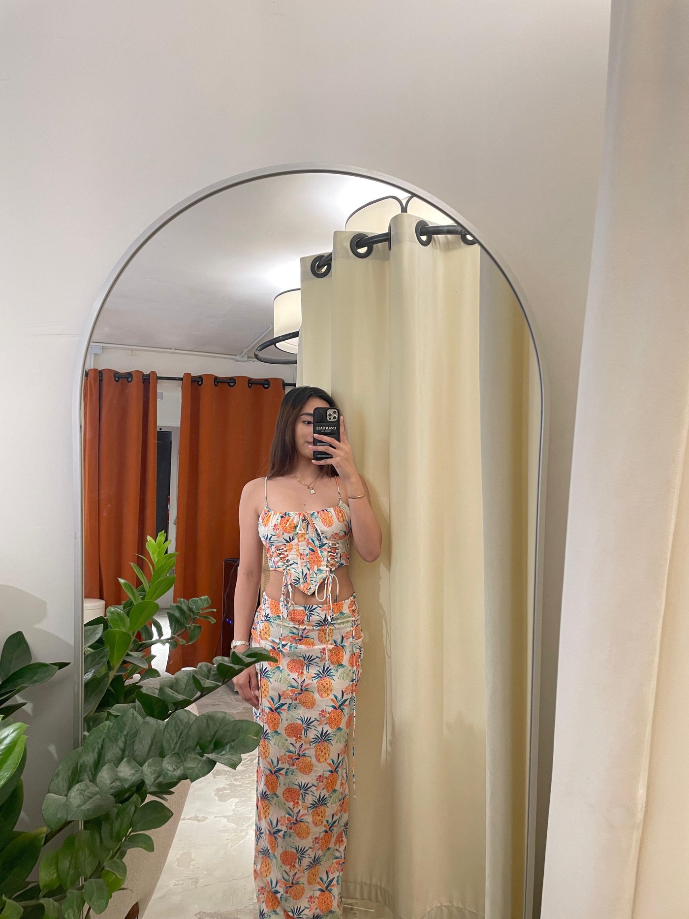 Kiss Me Baby Pineapple Skirt Set