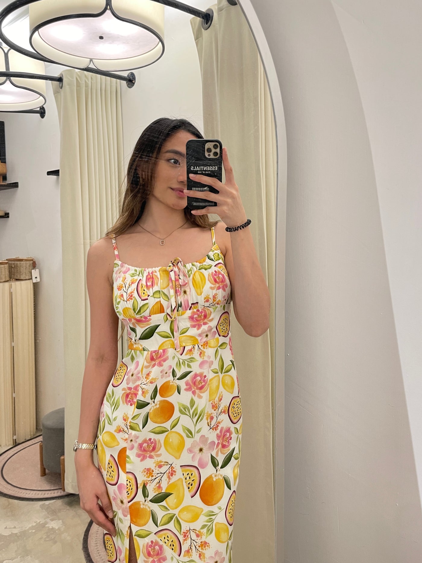 Lemon Punch Midi Dress