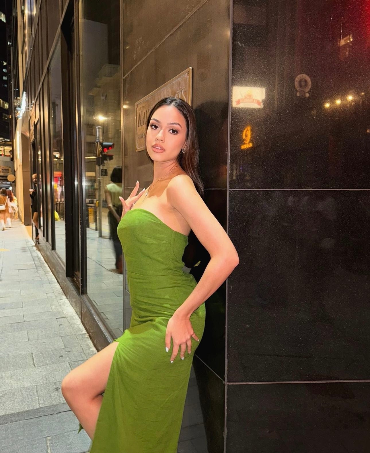 Summer Nights Green Midi Dress