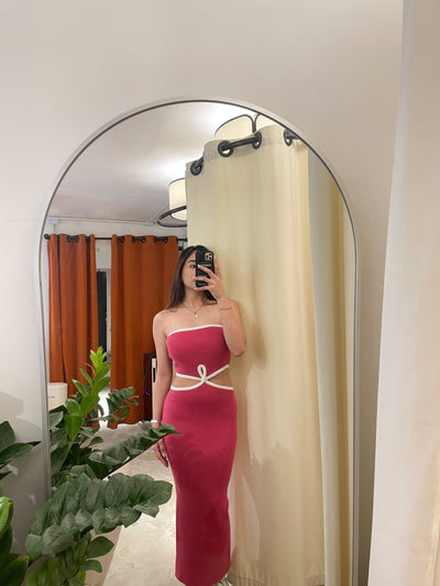 Sunset Island Knit Cutout Dress