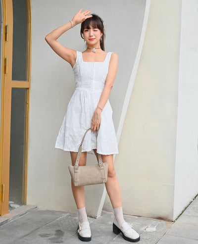 Seabed Embroidered Corset Short Dress
