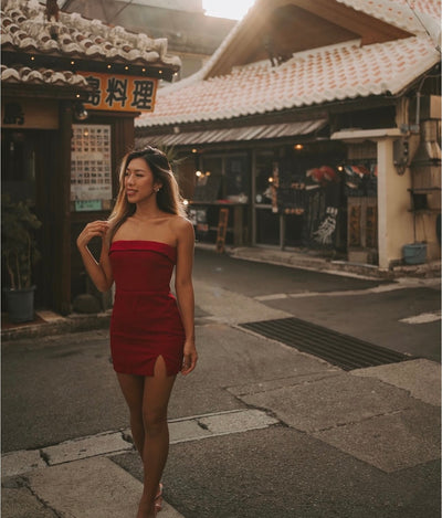 Amelia Red Mini Dress