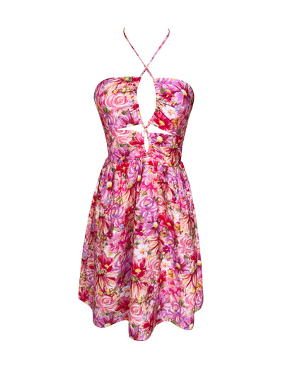 Our Love Is Forever Cutout Floral Dress