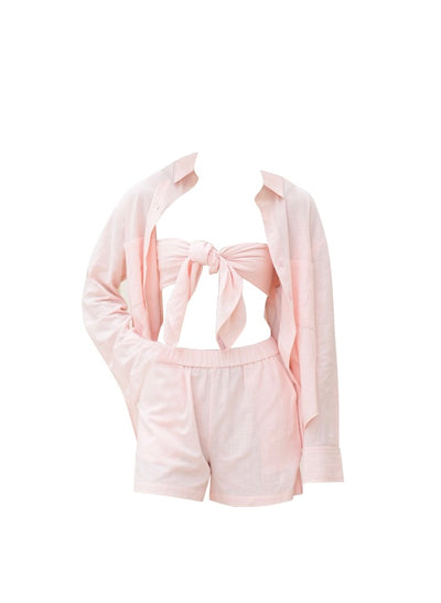 Hello Summer Pink Shirt Set